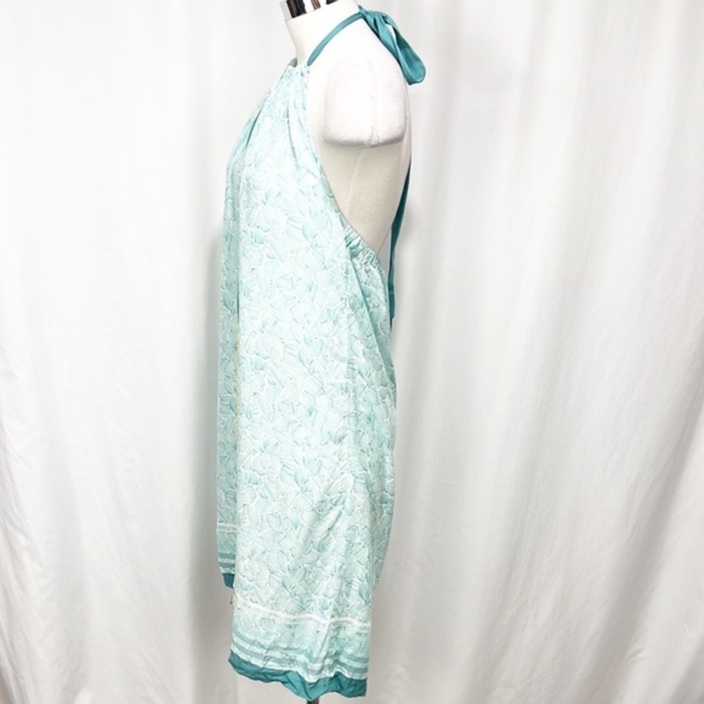 Tommy Bahama Etched Dots Halter Dress Seafoam Green size small - Picture 4 of 8